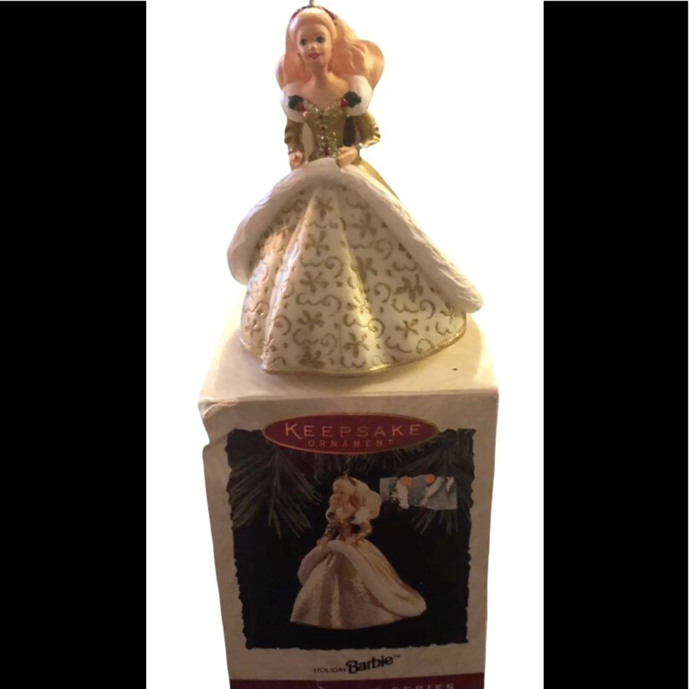 Hallmark Keepsake Holiday Barbie Collector’s Series Ornament 1994 Open Box